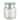 Athena Cotton Ball Jar - Blue/Silver - 4.6H x 4 W x 4D