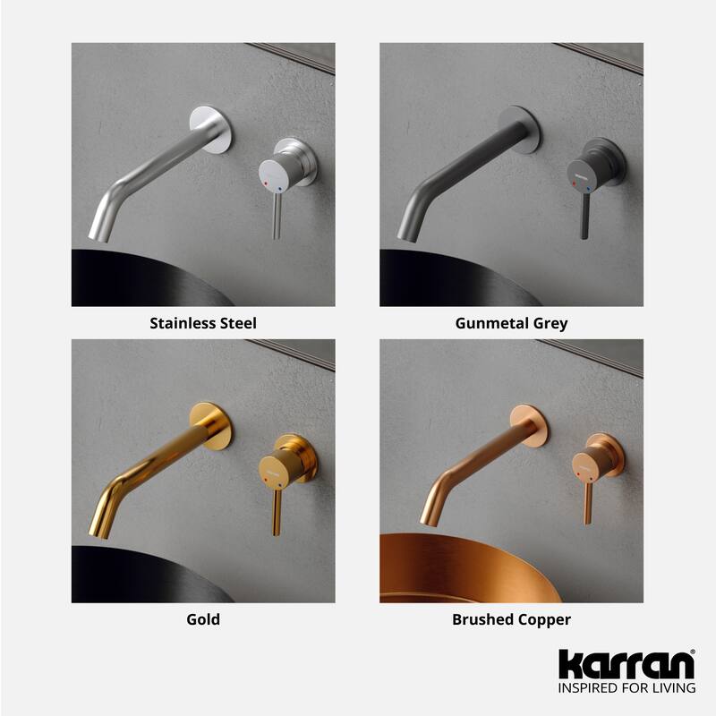Karran Grantham KBF610 Single Handle Wall-Mount Bathroom Faucet