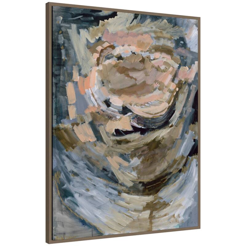 Kate and Laurel Sylvie Revival Print Framed Canvas by Leah Nadeau - 32x42