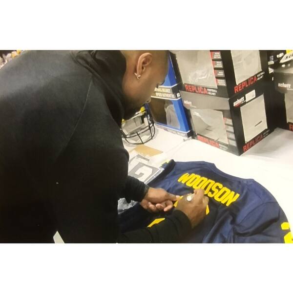 Shop Charles Woodson Autographed Michigan Wolverines Football
