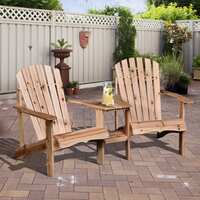 Havenside Home Armopa Wood Adirondack Chairs w/Attached Table Deals