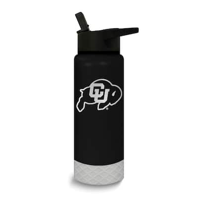 Collegiate University of Colorado Stainless Steel Silicone Grip 24 Oz. Water Bottle