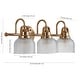 preview thumbnail 27 of 113, Shirley Metal/Glass LED Vanity Light, by JONATHAN Y