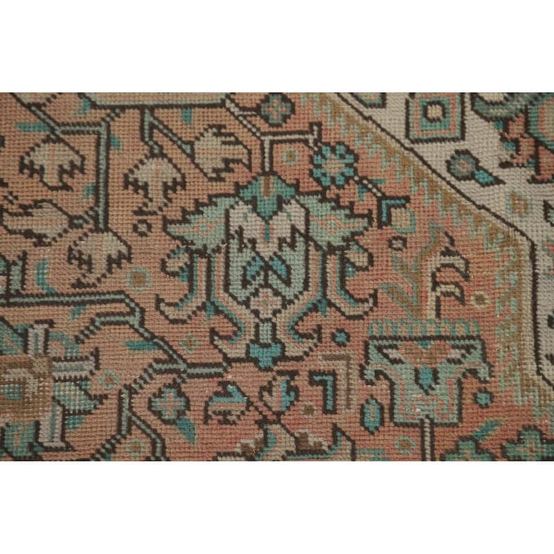 Distressed Tabriz Persian Vintage Rug Bedroom Handmade Wool Carpet - 6'10" x 9'8"