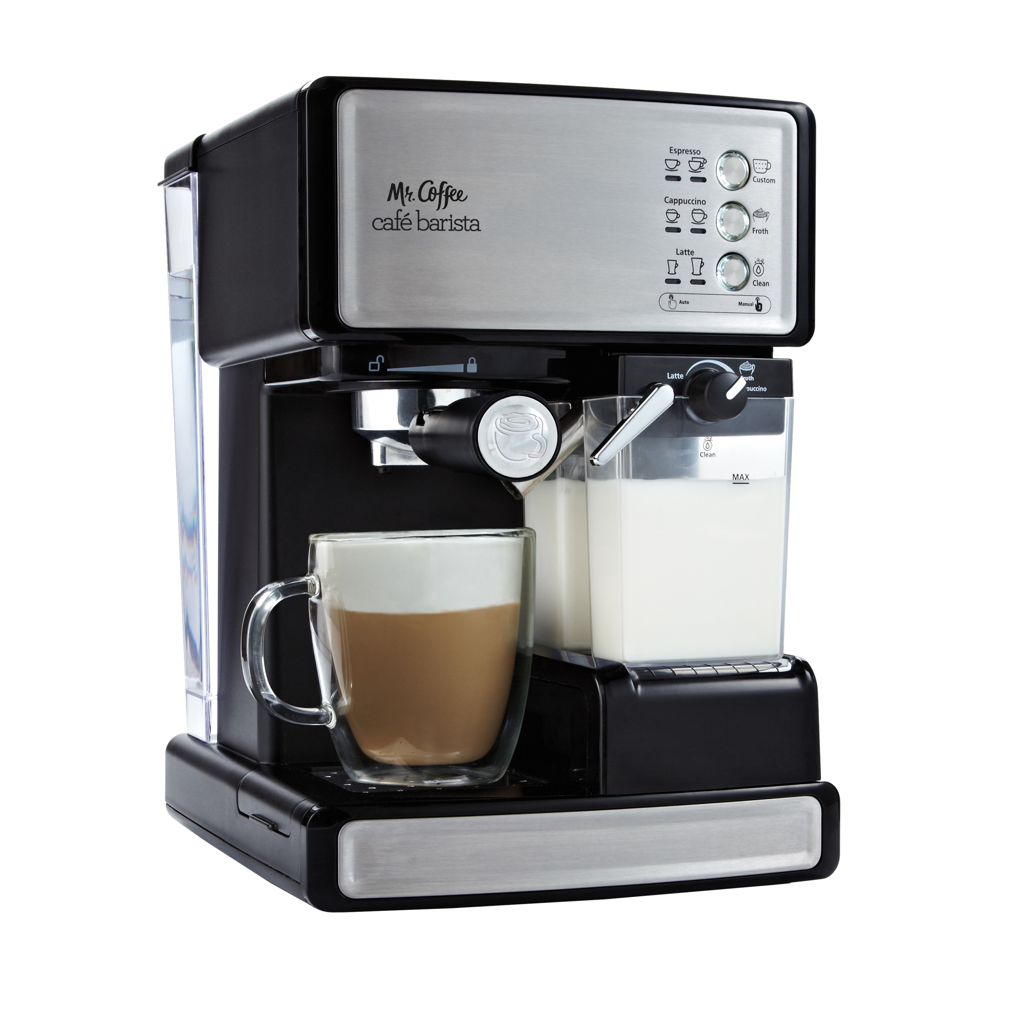 Mr. Coffee Cafe Barista Stainless Steel Espresso Machine - Bed