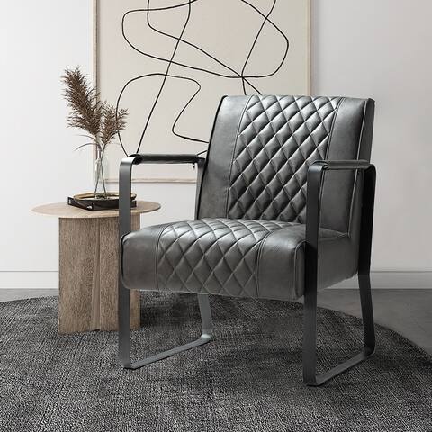 Lagash Lesuire PU Chair with Tufted Back