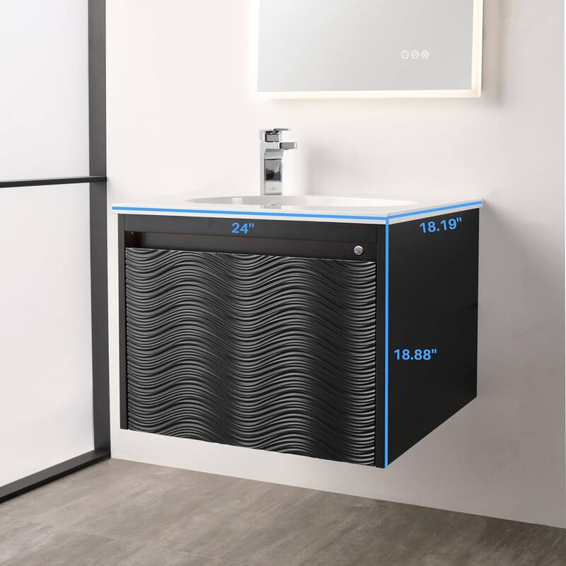 Blossom Wall Mounted Bathroom Vanity with Sink