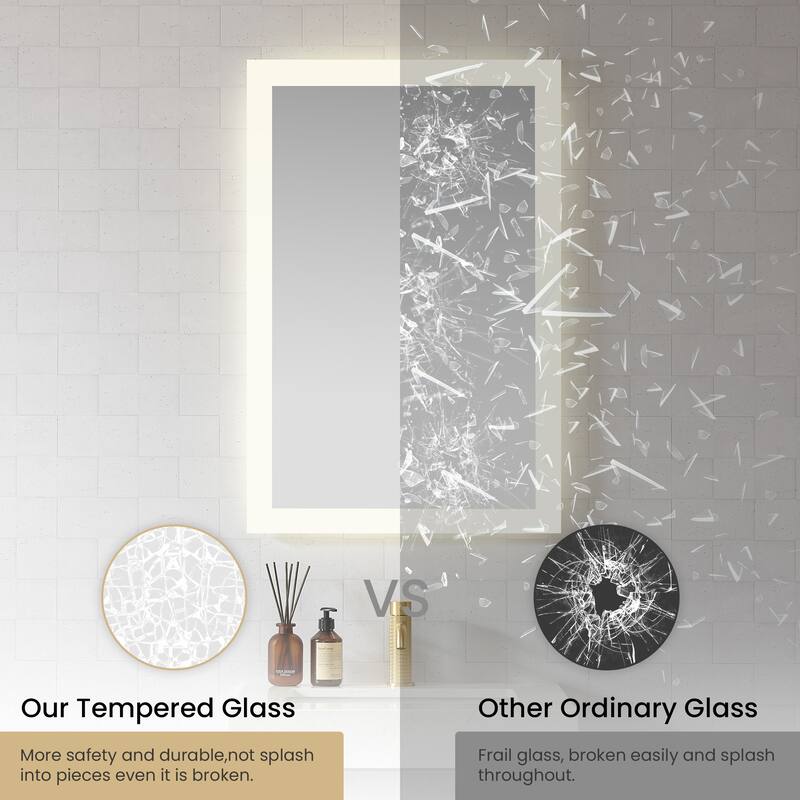 Beijing Rectangular Frameless LED Wall Bath Vanity Mirror