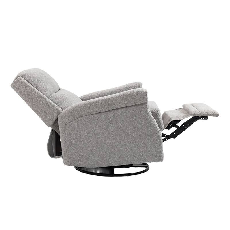 Swivel Manual Recliner Chair 360 Degree Leisure Arm Chair, Nursery Rocking Chairs