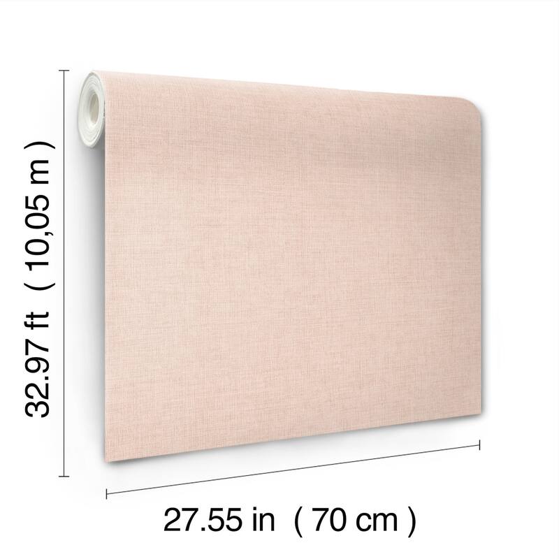 A-Street Prints Alba Blush Open Weave Wallpaper