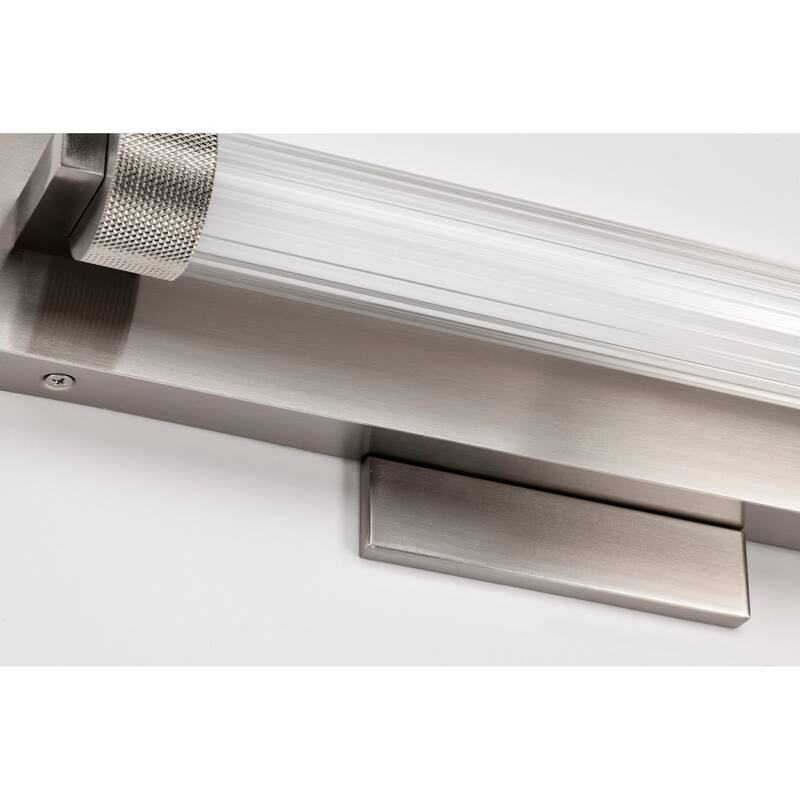 Larissa 14 Inch LED Vanity 3000K CCT Brushed Nickel Finish Opaque Glass - Brushed Nickel