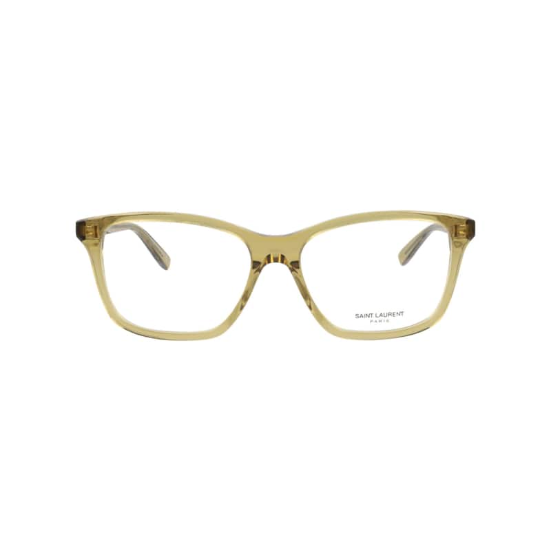 Saint Laurent Square-Frame Acetate Optical Frames - Yellow Yellow Transparent - Yellow