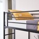 preview thumbnail 8 of 13, Black Metal Bed Frame With Table Shelf Elevated Bed Iron Bed - (78 x 38.5 x 71.7)"(L x W x H)