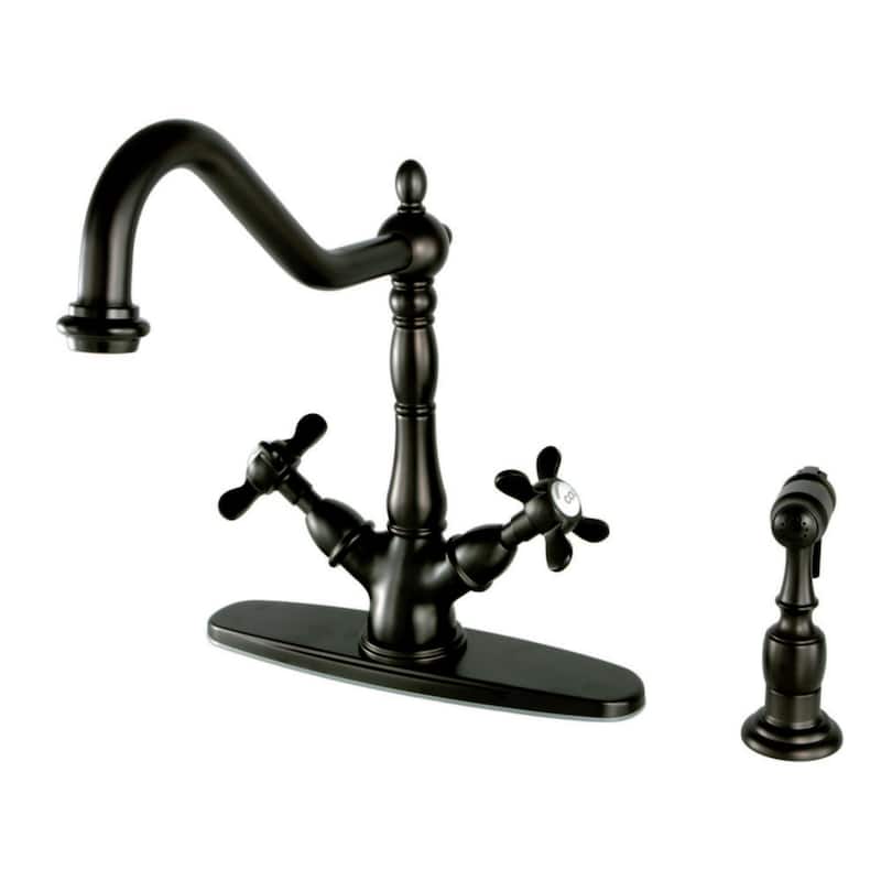 Kingston Brass Essex 1.8 GPM Single Hole Kitchen Faucet - Includes