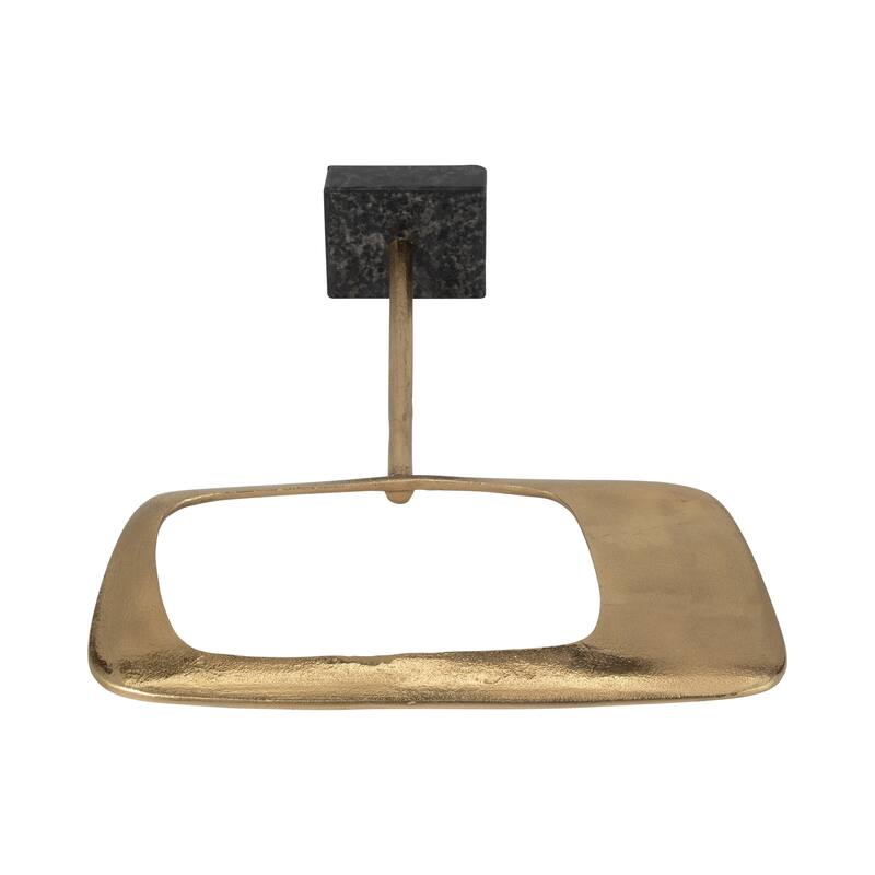 Sagebrook Home Metal/Marble, Table Top Decor Gold, Novelty, Solid Color