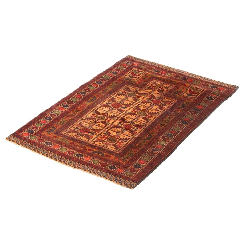Teimani Brown Rug 2'11" x 4'3" - 2'11 x 4'3