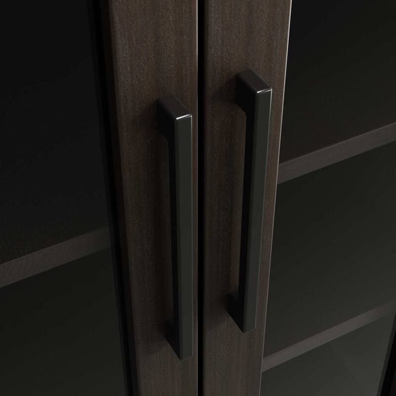 Kensington 16-28 Inch Bath Storage Glass Cabinet