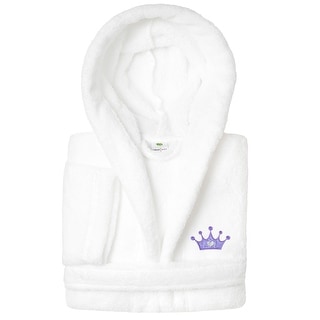 Sweet Kids 100% Polyester SUPER PLUSH Double Brushed Hooded Bathrobe - CROWN