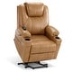 preview thumbnail 71 of 77, MCombo Electric Power Lift Recliner Chair Sofa with Massage and Heat, 3 Positions, USB Ports, Faux Leather