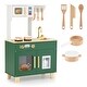 preview thumbnail 18 of 19, Costway Kids Play Kitchen with Microwave Stoves Rotation Knobs Ice - See Details