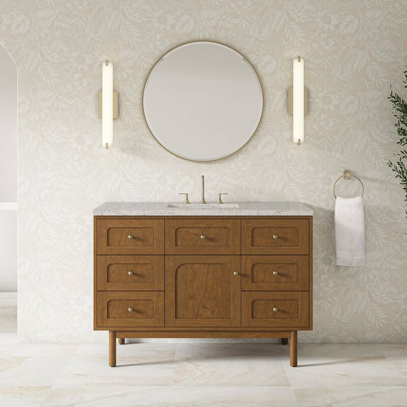 James Martin Vanities 545-V48-FEJP Laurent 48" Single Basin Poplar