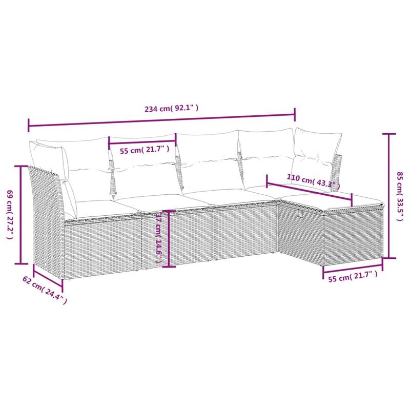 vidaXL Garden Sofa Set