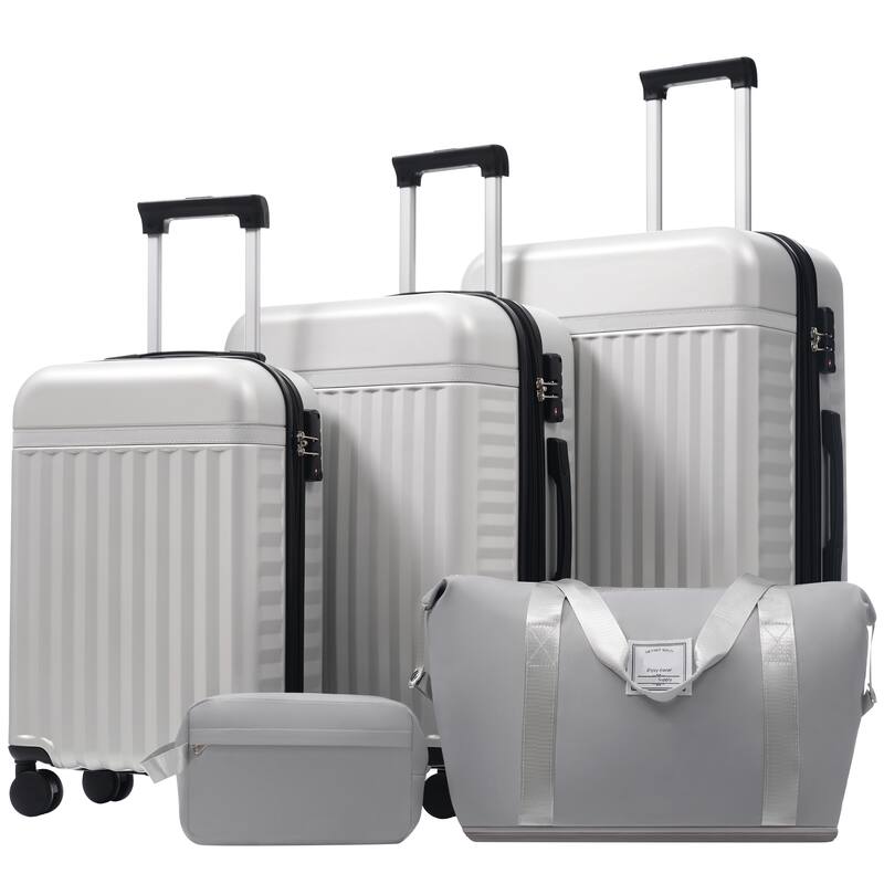 5 Piece Hardshell ABS Luggage Sets with Spinner Wheels and Tsa Lock