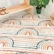 preview thumbnail 2 of 60, Mod-Tod Hailey Kids Rainbow Print Shag Berber Area Rug