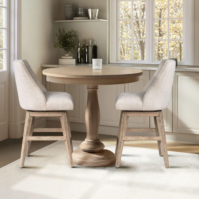 Martha Stewart Winfield Swivel Counter Stool - N/A