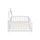 preview thumbnail 4 of 8, Imaginative Twin House Bed with Guardrails Cozy Floor Bed for Childrens Rooms
