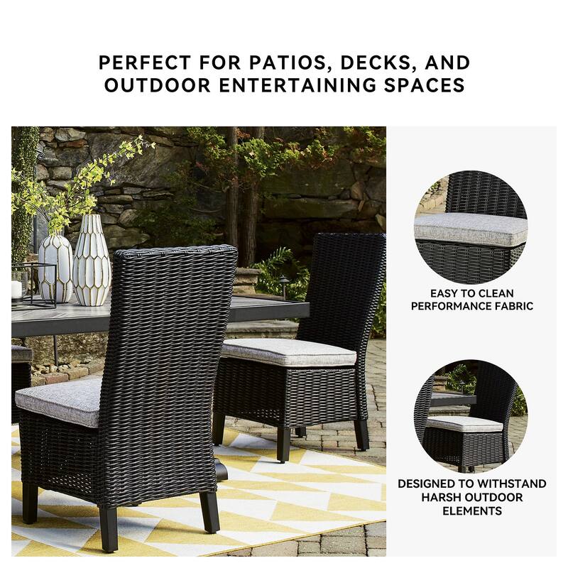Signature Design by Ashley Beachcroft Outdoor Dining Chairs Set - 20.75" W x 25.63" D x 40.25" H