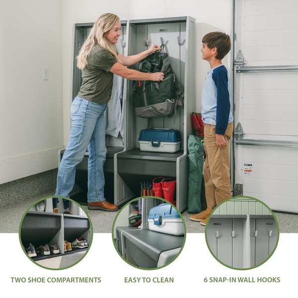 Lifetime Home and Garage Grey Plastic Storage Locker - On Sale