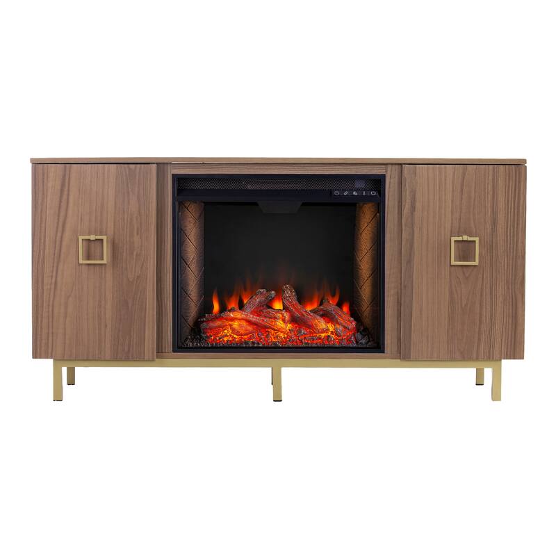SEI Furniture Yorkville Electric Fireplace w/ Media Storage