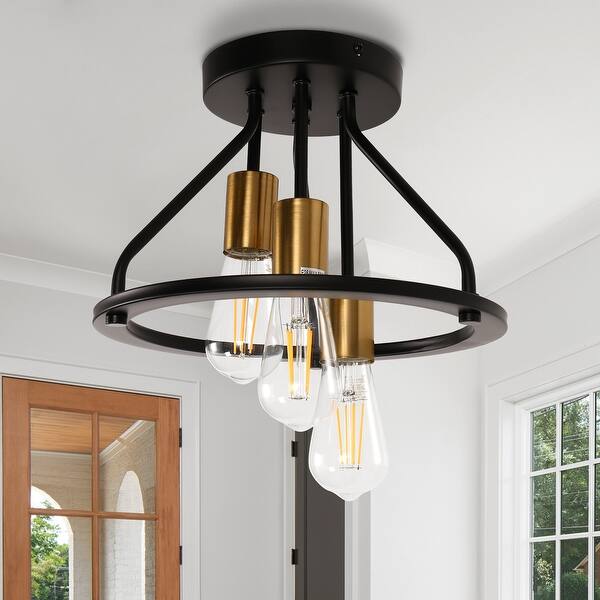 LNC Industrial Cage Pendant Lighting, Black Small Hanging Fixture for LNC Industrial Cage Pendant Lighting, Black Small Hanging Fixture for