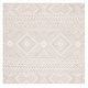 preview thumbnail 12 of 28, SAFAVIEH Handmade Metro Baiba Boho Moroccan Wool Rug 6' Square - Light Grey/Ivory - Square