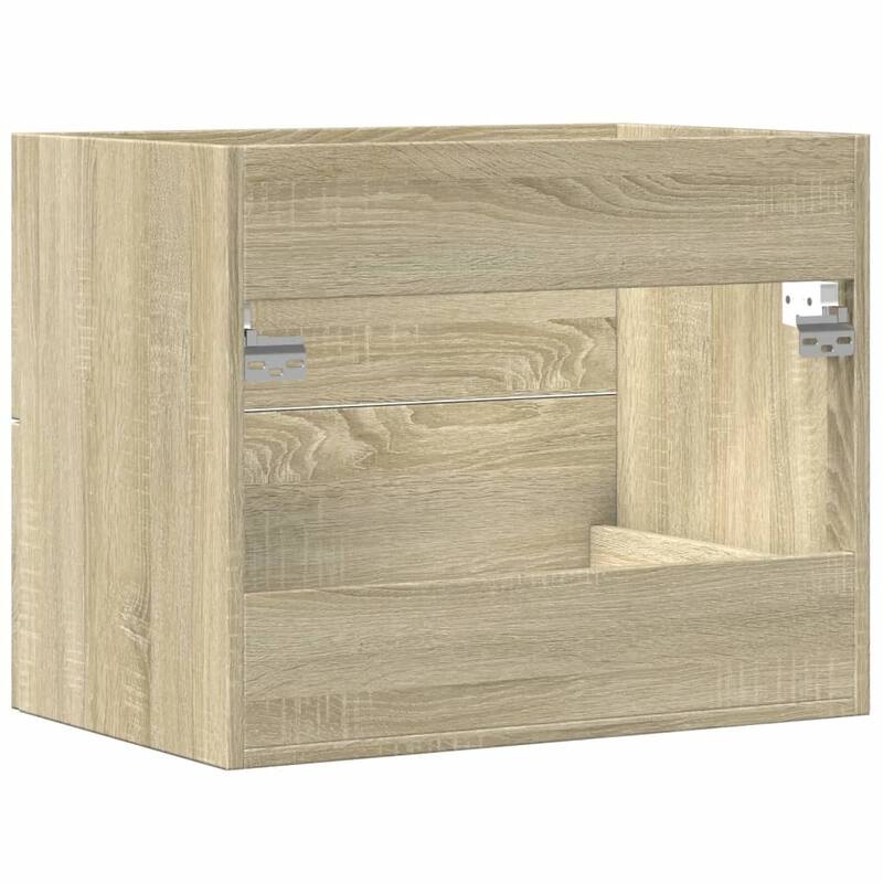 vidaXL Sink Cabinet Sonoma Oak Engineered Wood 23.6 x 15.2 x 18.9 in - 15.2 x 23.6 x 18.9 in