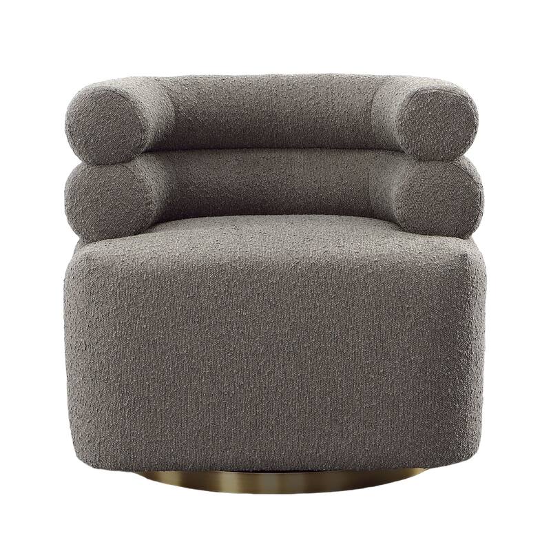 Jojo Boucle Upholstered Occasional Chair, Dark Grey