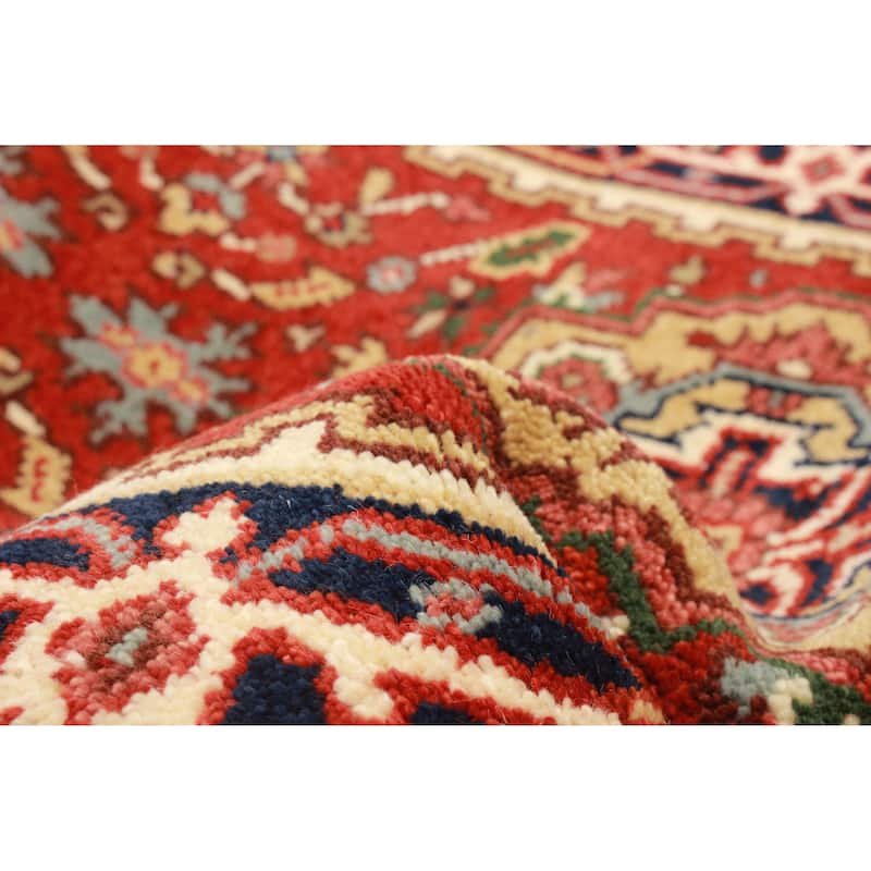 ECARPETGALLERY Hand-knotted Serapi Heritage Red Wool Rug - 2'8 x 18'0