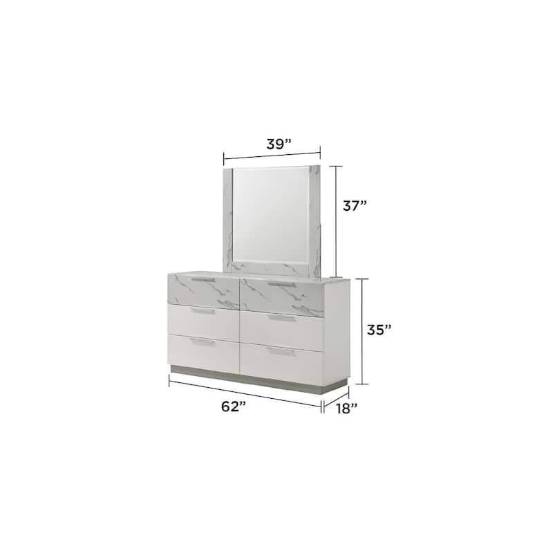 Mist Mirror - White