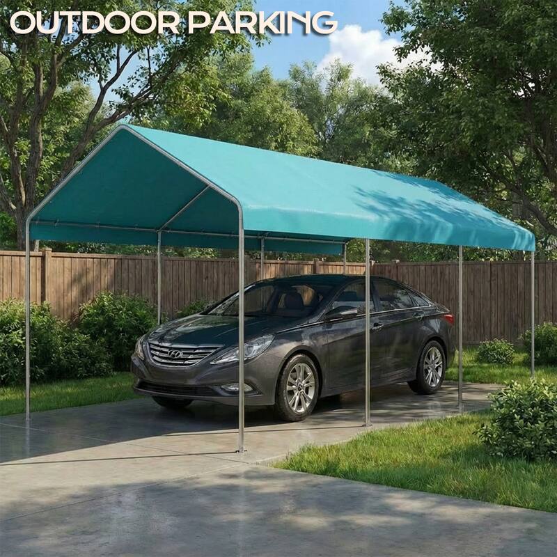 Aoodor 10 x 20 FT Carport Replacement Canopy Cover