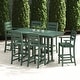 preview thumbnail 17 of 44, POLYWOOD Lakeside Plastic 7-Piece Bar Set Green