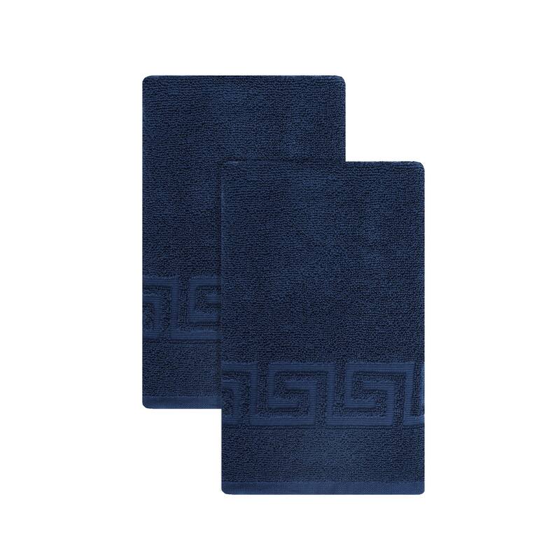 Ozan Premium Home Milos Collection Hand Towel - 16-30 inch - Blue - 16-30 inch