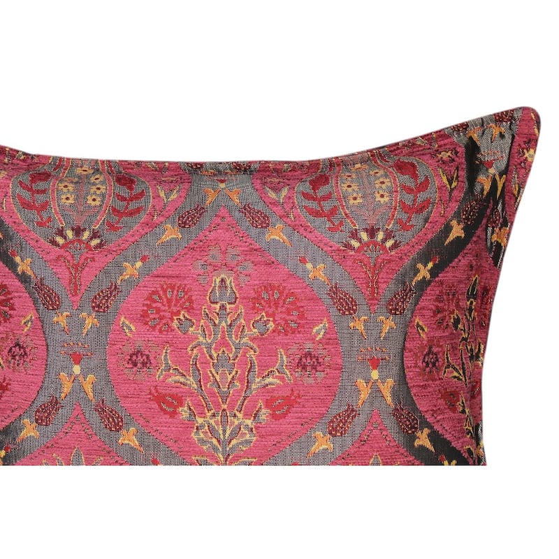 Boho Chic Peony Turkish Throw Pillow