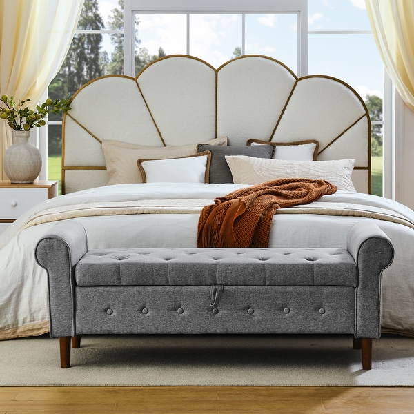 King size storage ottoman bench sale