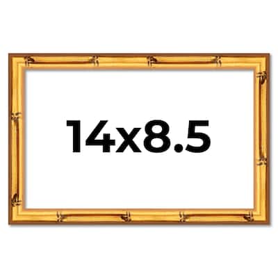 Frame Gold Bamboo Picture Frame Modern Photo Frame Includes UV Acrylic Shatter Guard Front Acid Free Foam Backing Board