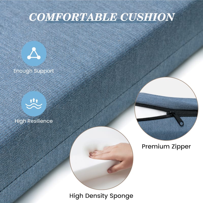 Pellebant Outdoor Patio Chaise Lounge Cushion