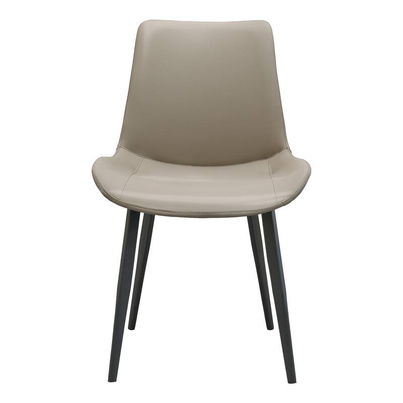 PU Leather Dining Chair with Metal Legs, Modern Upholstered Chair Set of 2 for Kitchen, Restaurant, Living, Meeting Room