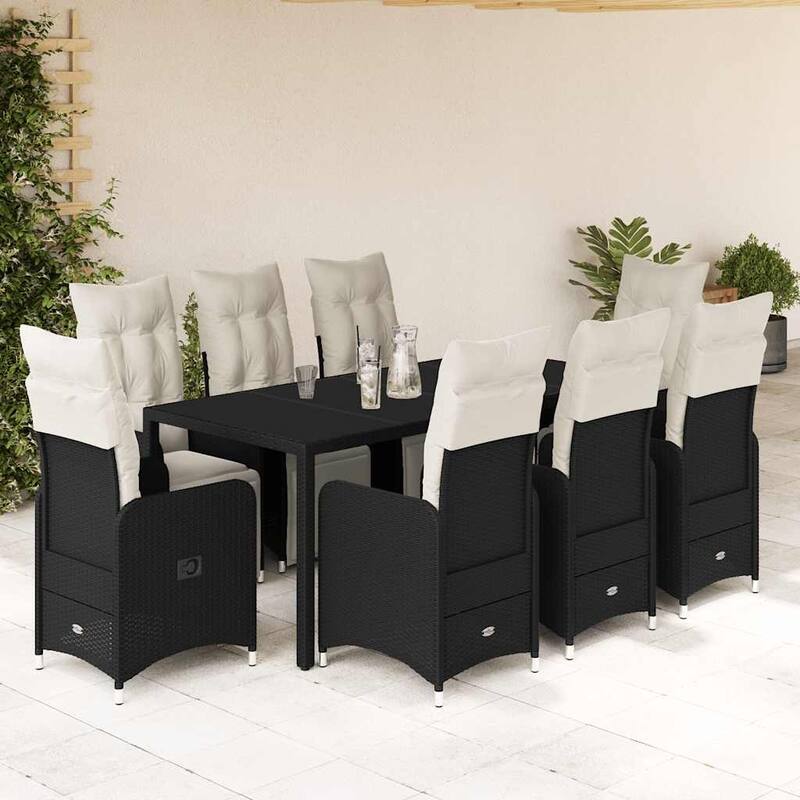 vidaXL Bistro Set Black - 21.5 x 23.0 x 36.2