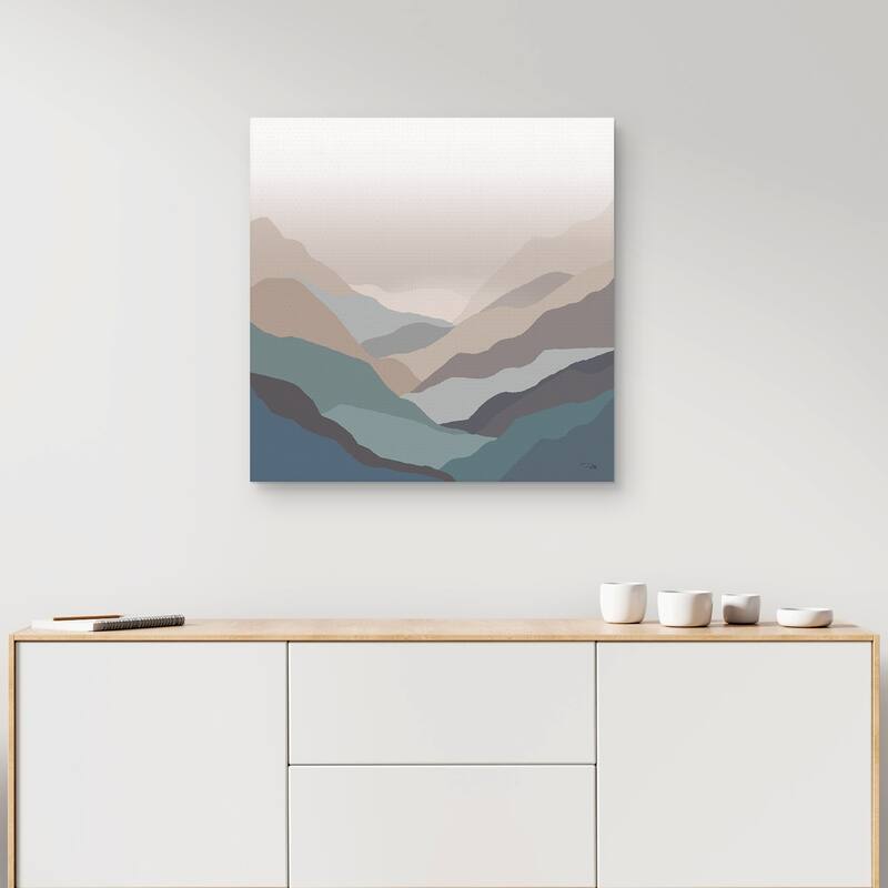 Mountain Valley by Pela Canvas Art Print