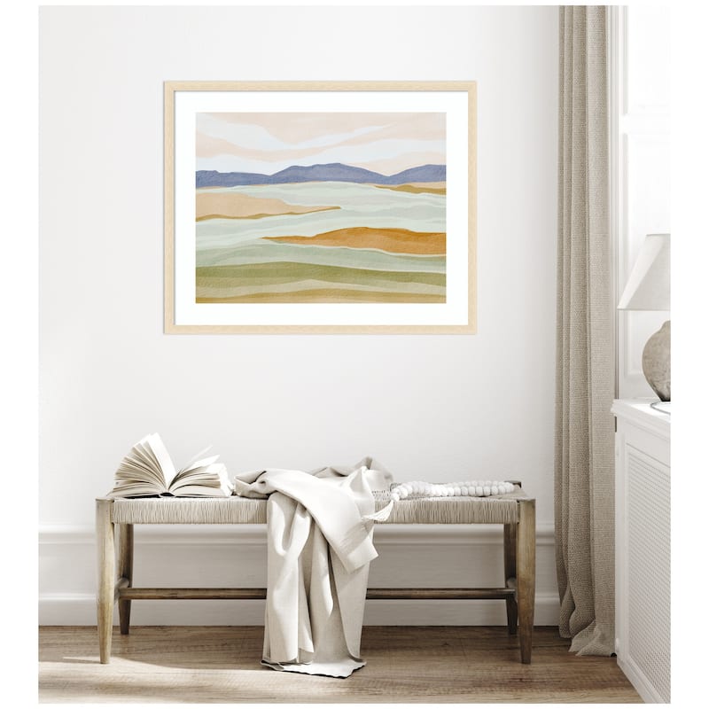 Kate and Laurel Framed Art Dreamy Hillscape by Nikita Jariwala